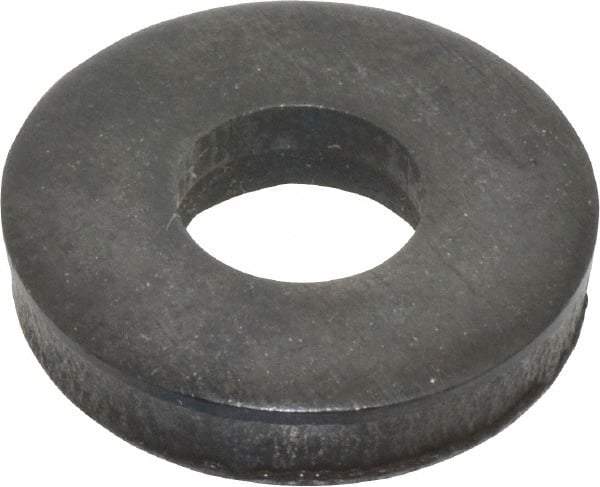 Gibraltar - 5/16" Screw, Steel Standard Flat Washer - 11/32" ID x 53/64" OD, 3/16" Thick, Black Oxide Finish - Best Tool & Supply