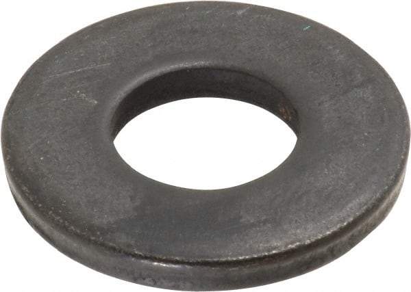 Gibraltar - 5/8" Screw, Steel Standard Flat Washer - 21/32" ID x 1-7/16" OD, 3/16" Thick, Black Oxide Finish - Best Tool & Supply