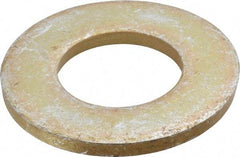 Gibraltar - 1-1/2" Screw, Alloy Steel Structural Flat Washer - 1-9/16" ID x 3" OD, 1/4" Thick, Zinc Yellow Dichromate Finish - Best Tool & Supply