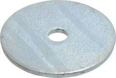 Gibraltar - 5/16" Screw, Steel Fender Flat Washer - 11/32" ID x 2" OD, 1/8" Thick, Zinc-Plated Finish - Best Tool & Supply