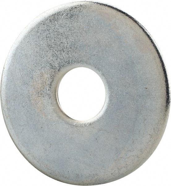 Gibraltar - 5/8" Screw, Steel Fender Flat Washer - 11/16" ID x 2-1/2" OD, 1/8" Thick, Zinc-Plated Finish - Best Tool & Supply