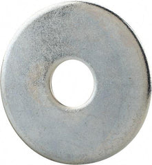 Gibraltar - 5/8" Screw, Steel Fender Flat Washer - 11/16" ID x 2-1/2" OD, 1/8" Thick, Zinc-Plated Finish - Best Tool & Supply