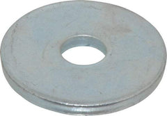 Gibraltar - 5/8" Screw, Steel Fender Flat Washer - 11/16" ID x 2-1/2" OD, 1/4" Thick, Zinc-Plated Finish - Best Tool & Supply