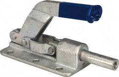 Gibraltar - 800 Lb Load Capacity, Flanged Base, Carbon Steel, Standard Straight Line Action Clamp - 6 Mounting Holes, 0.26" Mounting Hole Diam, 1/2" Plunger Diam, Straight Handle - Best Tool & Supply