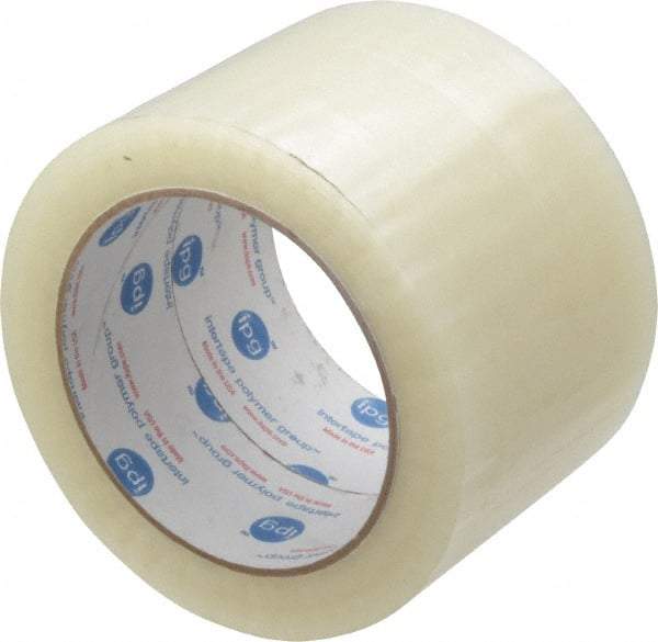 Intertape - 3" x 110 Yd Clear Rubber Adhesive Sealing Tape - Polypropylene Film Backing, 1.85 mil Thick, 27 Lb Tensile Strength, Series 7100 - Best Tool & Supply