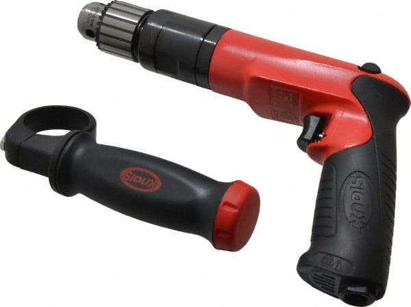 Sioux Tools - 3/8" Reversible Keyed Chuck - Pistol Grip Handle, 1,200 RPM, 14.16 LPS, 30 CFM, 1 hp - Best Tool & Supply