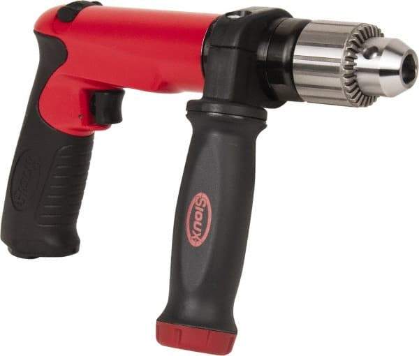 Sioux Tools - 1/2" Reversible Keyed Chuck - Pistol Grip Handle, 700 RPM, 14.16 LPS, 30 CFM, 1 hp - Best Tool & Supply