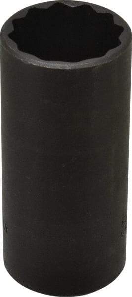 Proto - 1-1/8", 1/2" Drive, Deep Hand Socket - 12 Points, 3-1/4" OAL, Alloy Steel, Black Finish - Best Tool & Supply