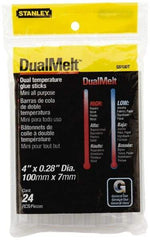 Stanley - 1/4" Diam, 4" Long, Opaque Hot Melt, Low Melt Glue Stick - GS Series - Best Tool & Supply