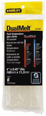 Stanley - 7/16" Diam, 4" Long, Opaque Hot Melt, Low Melt Glue Stick - GS Series - Best Tool & Supply