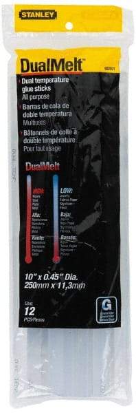 Stanley - 7/16" Diam, 10" Long, Opaque Hot Melt, Low Melt Glue Stick - GS Series - Best Tool & Supply