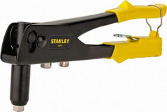 Stanley - Right Angle Head Hand Riveter - 1/8 to 3/16" Rivet Capacity, 10" OAL - Best Tool & Supply