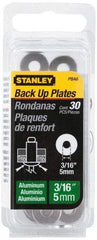 Stanley - Size 6, 1/2" Rivet Diam, Aluminum Round Blind Rivet Backup Washer - 1/16" Thick - Best Tool & Supply