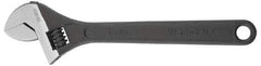 Irwin - 1-3/4" Jaw Capacity, 15" Standard Adjustable Wrench - Chrome Vanadium Steel, Chrome Finish - Best Tool & Supply