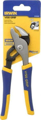 Irwin - 6" OAL, 1" Max Capacity, 4 Position Groove Joint Tongue & Groove Pliers - Serrated Pipe Straight Jaws, Curved Head, ProTouch Handles - Best Tool & Supply