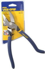 Irwin - 9" OAL, 1-1/2" Jaw Length x 1-1/4" Jaw Width, Side Cutting Ironworker's Pliers - Serrated Jaw, Standard Head, Textured Handles - Best Tool & Supply