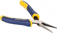 Irwin - 5-1/2" OAL, 1-19/32" Jaw Length x 9/16" Jaw Width, Long Nose Needle Nose Pliers - Smooth Jaw, Standard Head, ProTouch Handles, with Spring - Best Tool & Supply