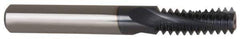 Carmex - 7/16-14 UNC, 0.303" Cutting Diam, 3 Flute, Solid Carbide Helical Flute Thread Mill - Internal Thread, 0.82" LOC, 2-1/2" OAL, 5/16" Shank Diam - Best Tool & Supply