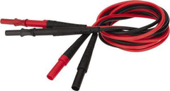 Fluke - Black/Red Electrical Test Equipment Leads Extension - Use with All Test Lead Models - Best Tool & Supply