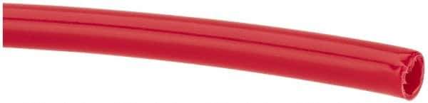 Made in USA - 11/64" ID x 1/4" OD, 0.04" Wall Thickness, Cut to Length (100' Standard Length) LLDPE Tube - Red, 205 Max psi, 44 Shore D Hardness - Best Tool & Supply