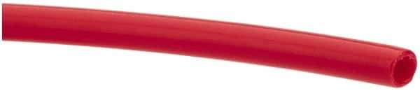 Made in USA - 1/4" ID x 3/8" OD, 1/16" Wall Thickness, Cut to Length (100' Standard Length) LLDPE Tube - Red, 214 Max psi, 44 Shore D Hardness - Best Tool & Supply