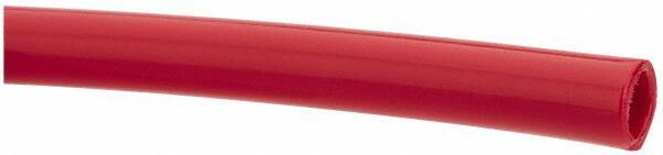 Made in USA - 3/8" ID x 1/2" OD, 1/16" Wall Thickness, Cut to Length (100' Standard Length) LLDPE Tube - Red, 153 Max psi, 44 Shore D Hardness - Best Tool & Supply