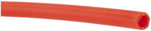 Made in USA - 11/64" ID x 1/4" OD, 0.04" Wall Thickness, Cut to Length (100' Standard Length) LLDPE Tube - Orange, 205 Max psi, 44 Shore D Hardness - Best Tool & Supply