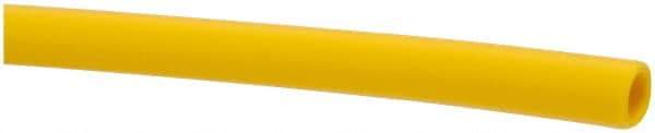 Made in USA - 1/4" ID x 3/8" OD, 1/16" Wall Thickness, Cut to Length (100' Standard Length) LLDPE Tube - Yellow, 214 Max psi, 44 Shore D Hardness - Best Tool & Supply