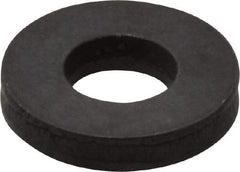 Gibraltar - 1/4" Screw, Grade 1010 Case Hardened Steel Standard Flat Washer - 9/32" ID x 5/8" OD, 1/8" Thick, Black Oxide Finish - Best Tool & Supply