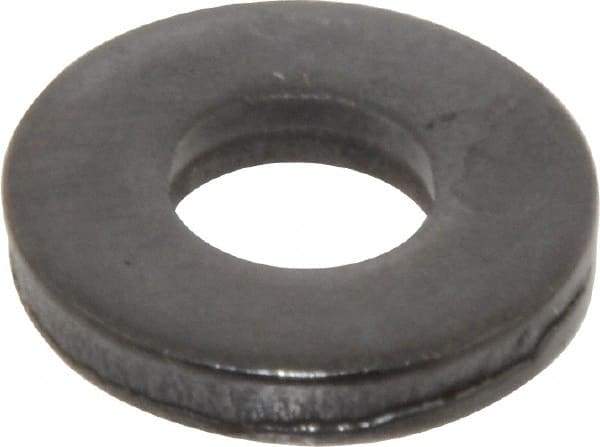 Gibraltar - 5/16" Screw, Grade 1010 Case Hardened Steel Standard Flat Washer - 11/32" ID x 3/4" OD, 1/8" Thick, Black Oxide Finish - Best Tool & Supply