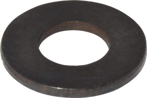 Gibraltar - 5/8" Screw, Grade 1010 Case Hardened Steel Standard Flat Washer - 21/32" ID x 1-3/8" OD, 1/8" Thick, Black Oxide Finish - Best Tool & Supply