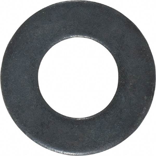 Gibraltar - 1" Screw, Grade 1010 Case Hardened Steel Standard Flat Washer - 1-1/32" ID x 2" OD, 3/16" Thick, Black Oxide Finish - Best Tool & Supply