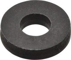 Gibraltar - #6 Screw, Grade 1010 Case Hardened Steel Standard Flat Washer - 5/32" ID x 3/8" OD, 5/64" Thick, Black Oxide Finish - Best Tool & Supply