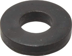 Gibraltar - 3/8" Screw, Grade 1010 Case Hardened Steel Standard Flat Washer - 13/32" ID x 7/8" OD, 3/16" Thick, Black Oxide Finish - Best Tool & Supply