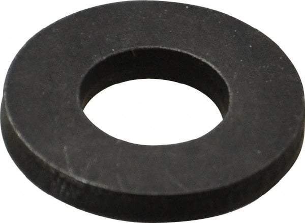 Gibraltar - M10 Screw, Grade 1010 Case Hardened Steel Standard Flat Washer - 11mm ID x 22mm OD, 3mm Thick, Black Oxide Finish - Best Tool & Supply