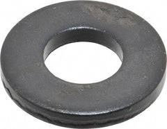 Gibraltar - M16 Screw, Grade 1010 Case Hardened Steel Standard Flat Washer - 17mm ID x 35mm OD, 5mm Thick, Black Oxide Finish - Best Tool & Supply