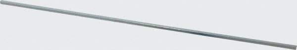 Made in USA - 12" Long x 1/8" High x 1/8" Wide, Zinc-Plated Undersized Key Stock - C1018 Steel - Best Tool & Supply