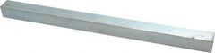 Made in USA - 12" Long x 3/4" High x 3/4" Wide, Zinc-Plated Undersized Key Stock - C1018 Steel - Best Tool & Supply