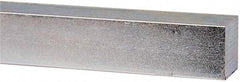 Made in USA - 12" Long x 1" High x 1" Wide, Zinc-Plated Undersized Key Stock - C1018 Steel - Best Tool & Supply