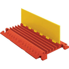 Checkers - On Floor Cable Covers Cover Material: Polyurethane Number of Channels: 5 - Best Tool & Supply