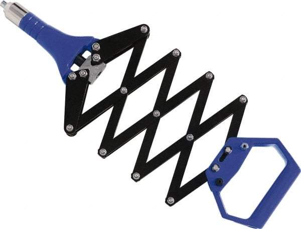 RivetKing - Scissor Action Hand Riveter - 3/32 to 3/16" Rivet Capacity, 14" OAL - Best Tool & Supply