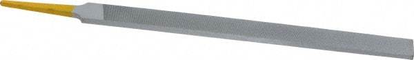 PFERD - 8" Swiss Pattern Regular Pillar File - Double Cut, 9/16" Width Diam x 7/32" Thick, With Tang - Best Tool & Supply