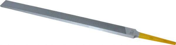 PFERD - 8" Swiss Pattern Regular Pillar File - Double Cut, 9/16" Width Diam x 7/32" Thick, With Tang - Best Tool & Supply