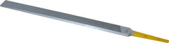 PFERD - 8" Swiss Pattern Regular Pillar File - Double Cut, 9/16" Width Diam x 7/32" Thick, With Tang - Best Tool & Supply