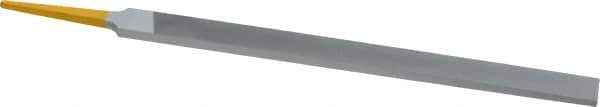 PFERD - 8" Swiss Pattern Regular Pillar File - Double Cut, 9/16" Width Diam x 7/32" Thick, With Tang - Best Tool & Supply