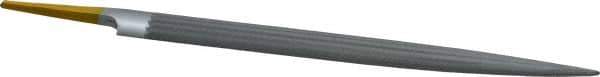 PFERD - 8" Swiss Pattern Half Round File - 3/4" Width Diam x 7/32" Thick, With Tang - Best Tool & Supply