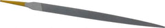 PFERD - 8" Swiss Pattern Three Square File - Double Cut, 5/8" Width Diam x 5/8" Thick, With Tang - Best Tool & Supply