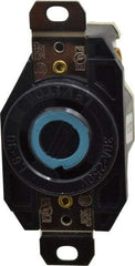 Leviton - 250 VAC, 30 Amp, L6-30R NEMA, Self Grounding Receptacle - 2 Poles, 3 Wire, Female End, Black - Best Tool & Supply