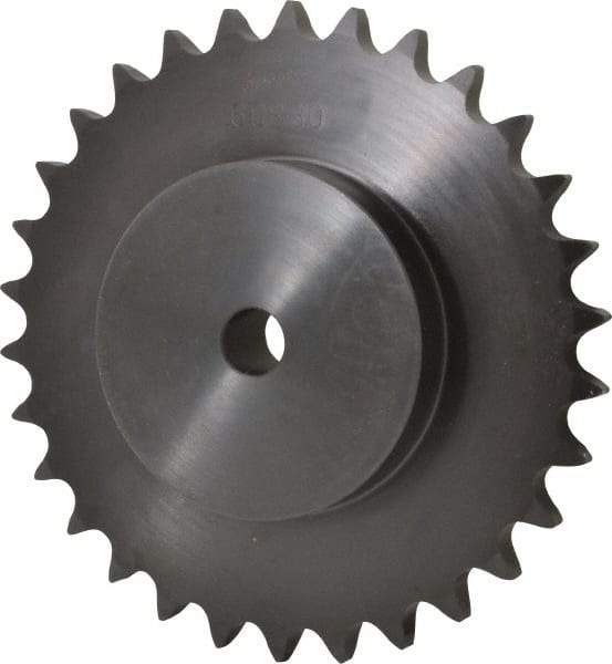 Browning - 30 Teeth, 3/4" Chain Pitch, Chain Size 60; 60H, Min Plain Bore Sprocket - 3/4" Bore Diam, 7.175" Pitch Diam, 7.59" Outside Diam - Best Tool & Supply