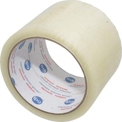 Intertape - 3" x 55 Yd Clear Rubber Adhesive Sealing Tape - Polypropylene Film Backing, 1.85 mil Thick, 27 Lb Tensile Strength, Series 7100 - Best Tool & Supply